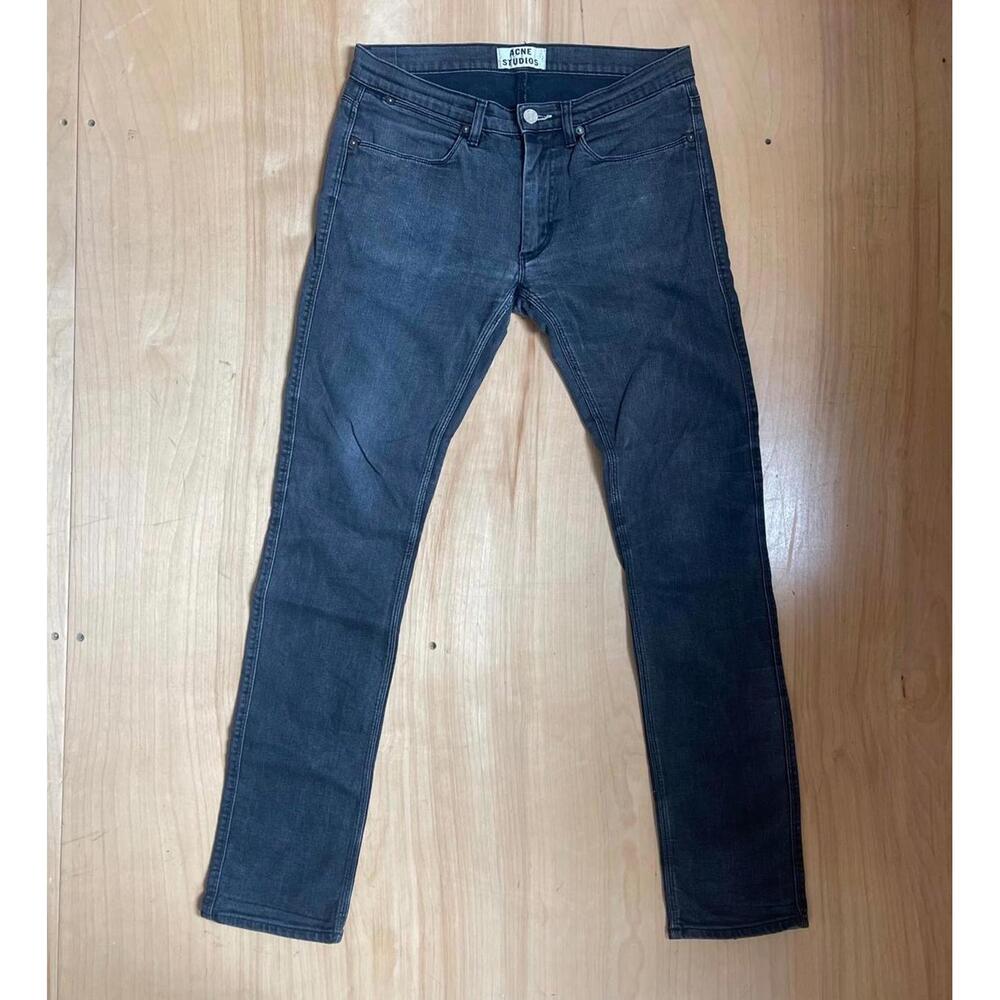 Acne Studios "Max Cash" Straight Leg Jeans Mens 32x34 Denim Black